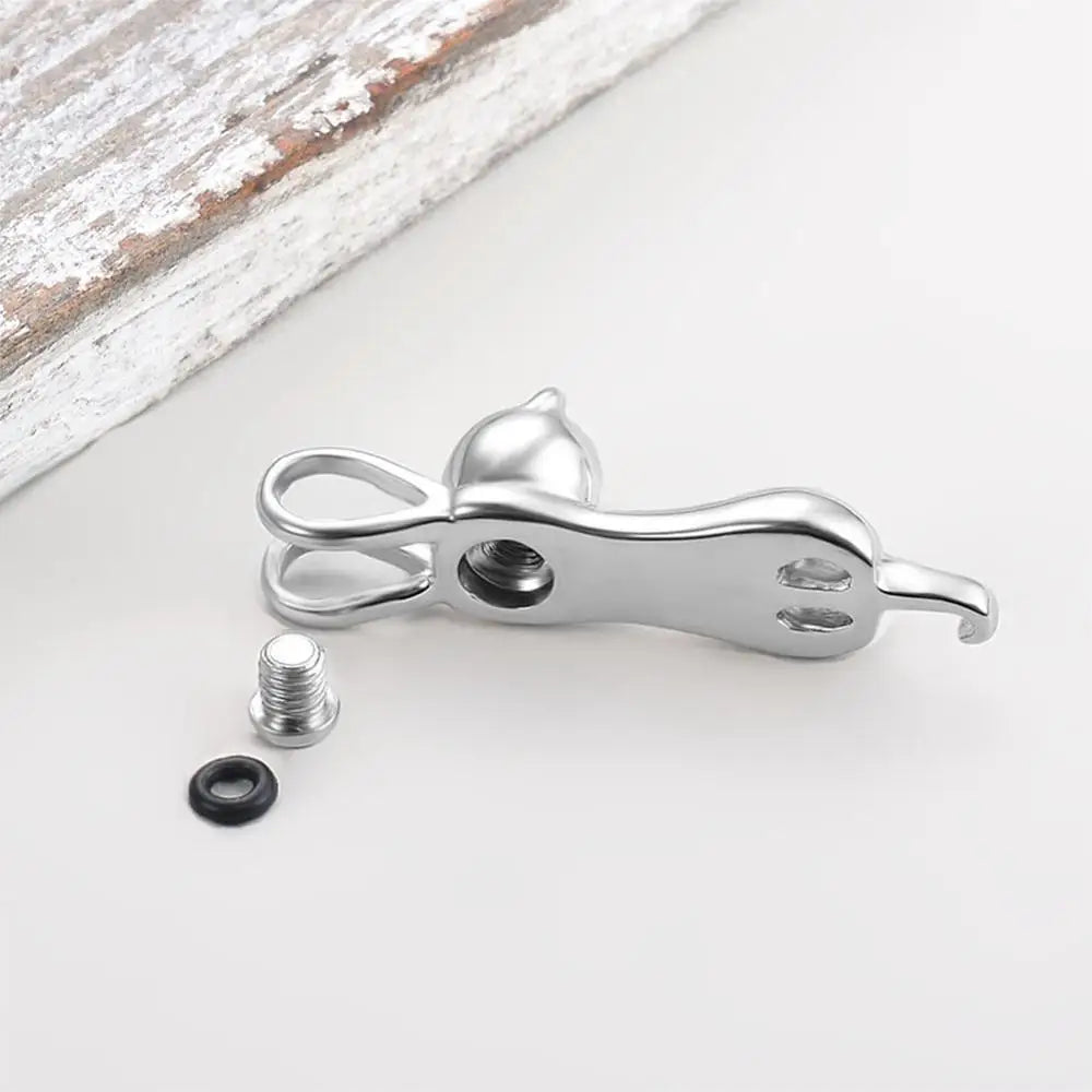 Stainless Steel Pet Cremation Jewelry for Ashes Memorial. Jewelry Keepsake