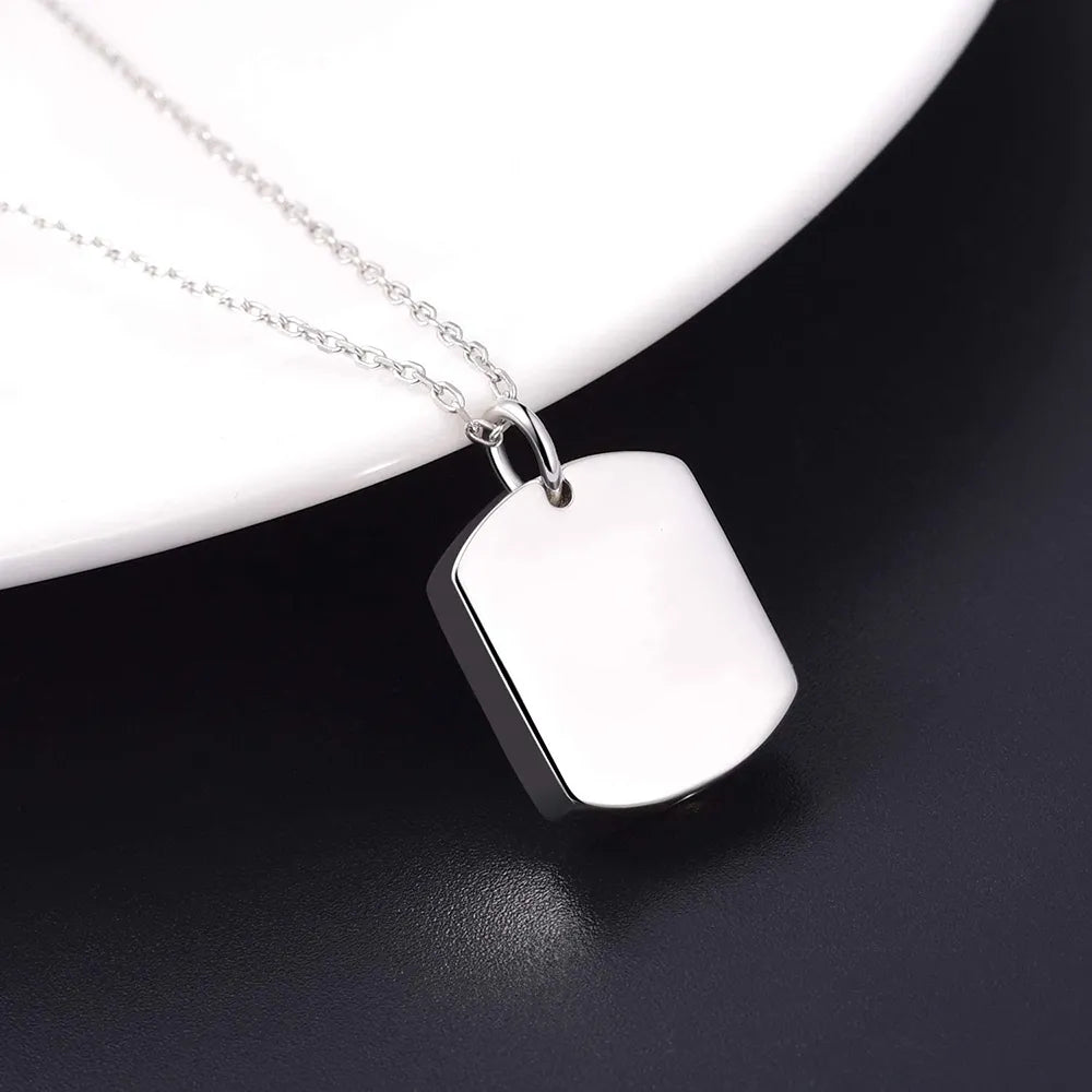 Pet Paw Stainless Steel Cremation Urn Necklaces for Ashes