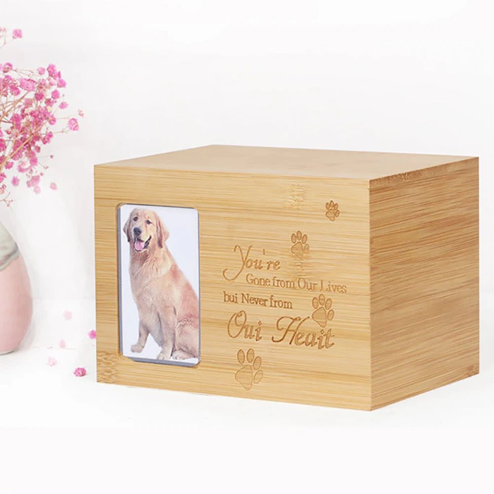 Bamboo Wood Pet Urns Animal For Dogs Cats Exotic Pets